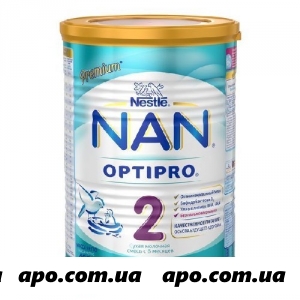 Нан/nan/ 2 optipro смесь сухая д/детей с 6 мес 400,0