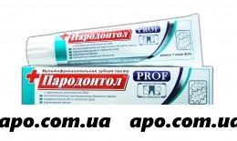 Пародонтол зубная паста prof актив+кора дуба124,0