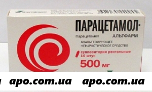 Парацетамол-альтфарм 0,5 n10 супп рект