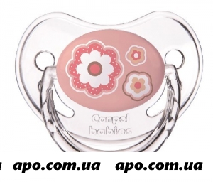 Канпол бэби соска-пустыш силик круг 0-6м newborn baby розовая