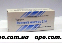 Ксантинола никотинат 0,15 n60 табл