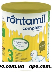 Ронтамил 3 complete напиток молочный сухой  400,0 /1-3лет
