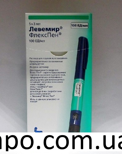 Левемир флекспен 100ме/мл 3мл n5 шприц-ручка р-р цена, в е .