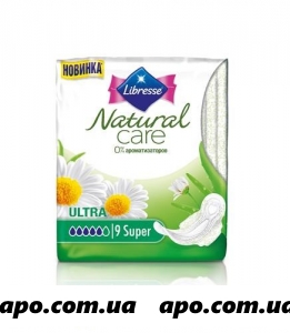 Либресс прокладки natural care ультра супер n9