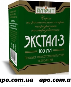 Экстал-3 успокаивающий сироп растит н/прозрач пастериз 100мл