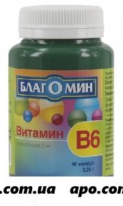 Благомин витамин в6 n90 капс