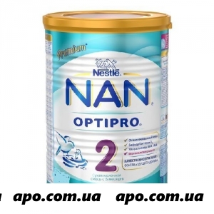 Нан/nan/ 2 optipro смесь сухая д/детей с 6 мес 800,0