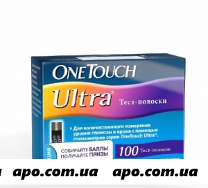 Тест-полоски one touch ultra n100/2х50/