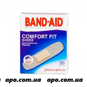 Пластырь band-aid антисептик абс комфорт n20