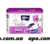 Bella прокладки softiplait herbs verbena komfort n10