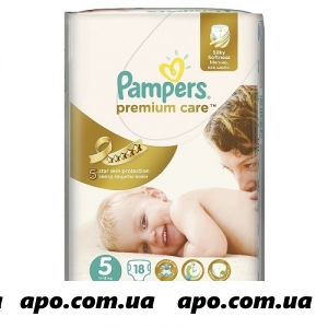 Памперс подгузники premium care junior n18