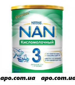 Нан/nan/ кисломолочный напиток сухой  д/детей старше 12 мес 400.0