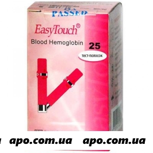 Тест-полоски easy touch гемоглобин n25