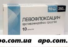 Левофлоксацин 0,25 n10 табл п/о /вертекс/