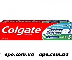 Колгейт зубная паста тройное действие натуральная мята 100мл