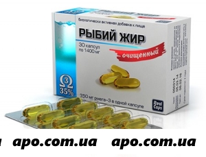Рыбий жир очищенный 1400 мг n30 капс/реалкапс/