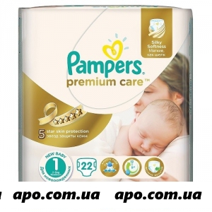 Памперс подгузники premium care newborn n22