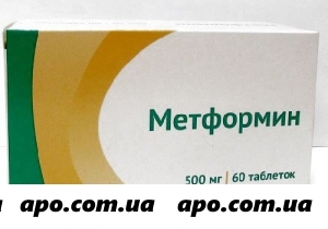 Метформин 0,5 n60 табл