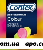 Контекс презерватив colour разноцв n3