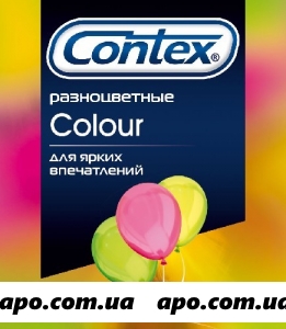 Контекс презерватив colour разноцв n3