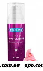 Гель-смазка интим сладкая клубника torex 50мл