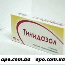 Тинидазол 0,5 n4 табл п/о