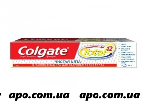 Колгейт зубная паста total 12 чистая мята 75мл