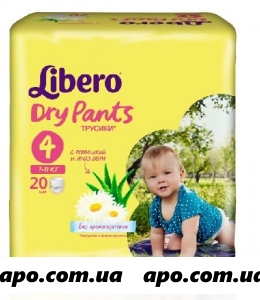 Libero подгузники-трусики dry pants 4 7-11кг n20