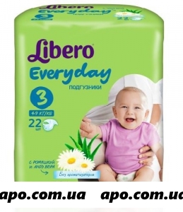 Libero подгузники everyday 3 4-9 кгn22