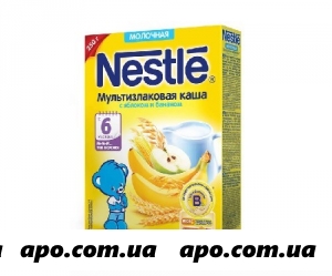 Нестле/nestle каша молочная мультизлак с яблоком и бананом 250,0