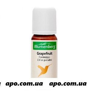 Масло эфирное грейпфрута grapefruit blumenberg 10мл